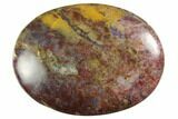 1.9" Petrified Palm Root Pocket Stones - Red Color - Photo 2